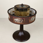 Mirror animation toy with circus drum showing tigers, Spanish-made Hemisferium praxinoscope H64