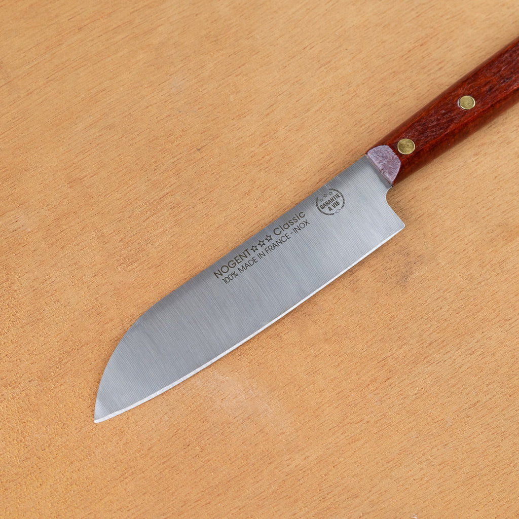Small Santoku knife, cherry wood