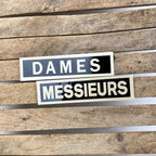 Pictogramme toilettes Dames / Messieurs