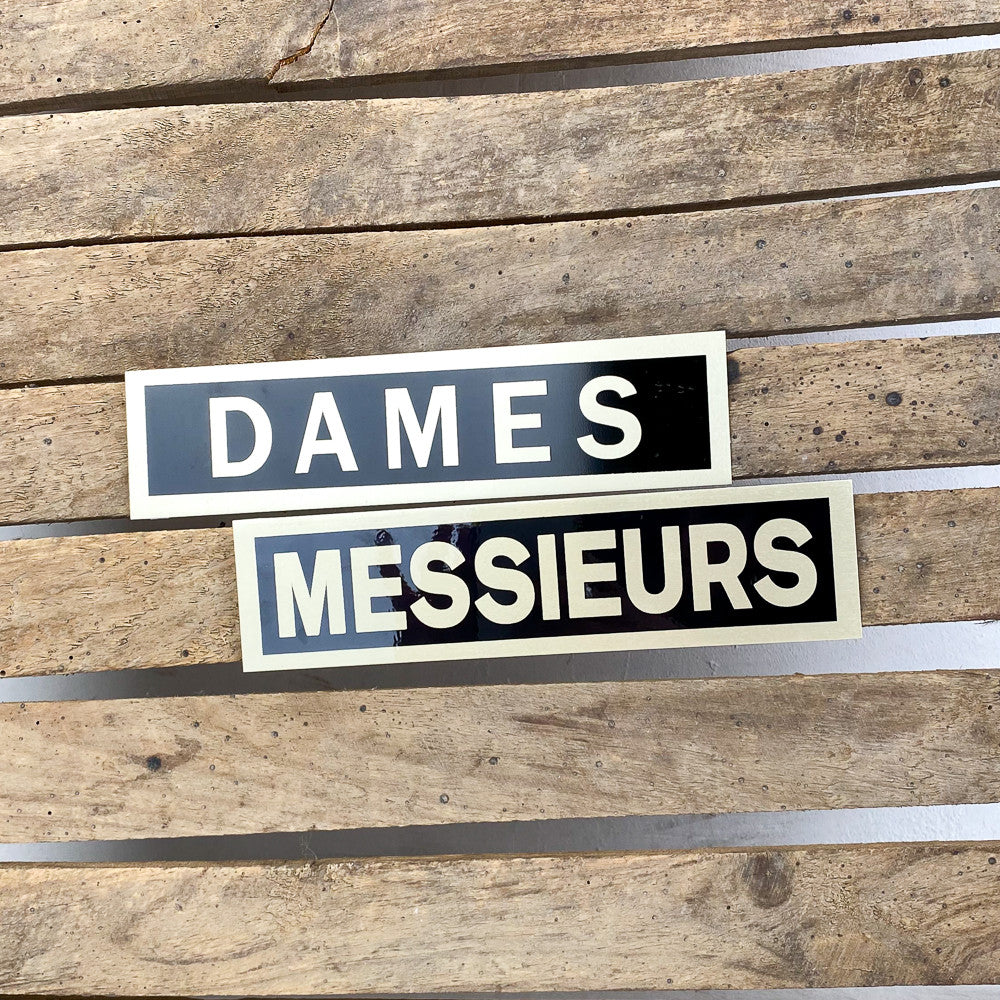 Pictogramme toilettes Dames / Messieurs
