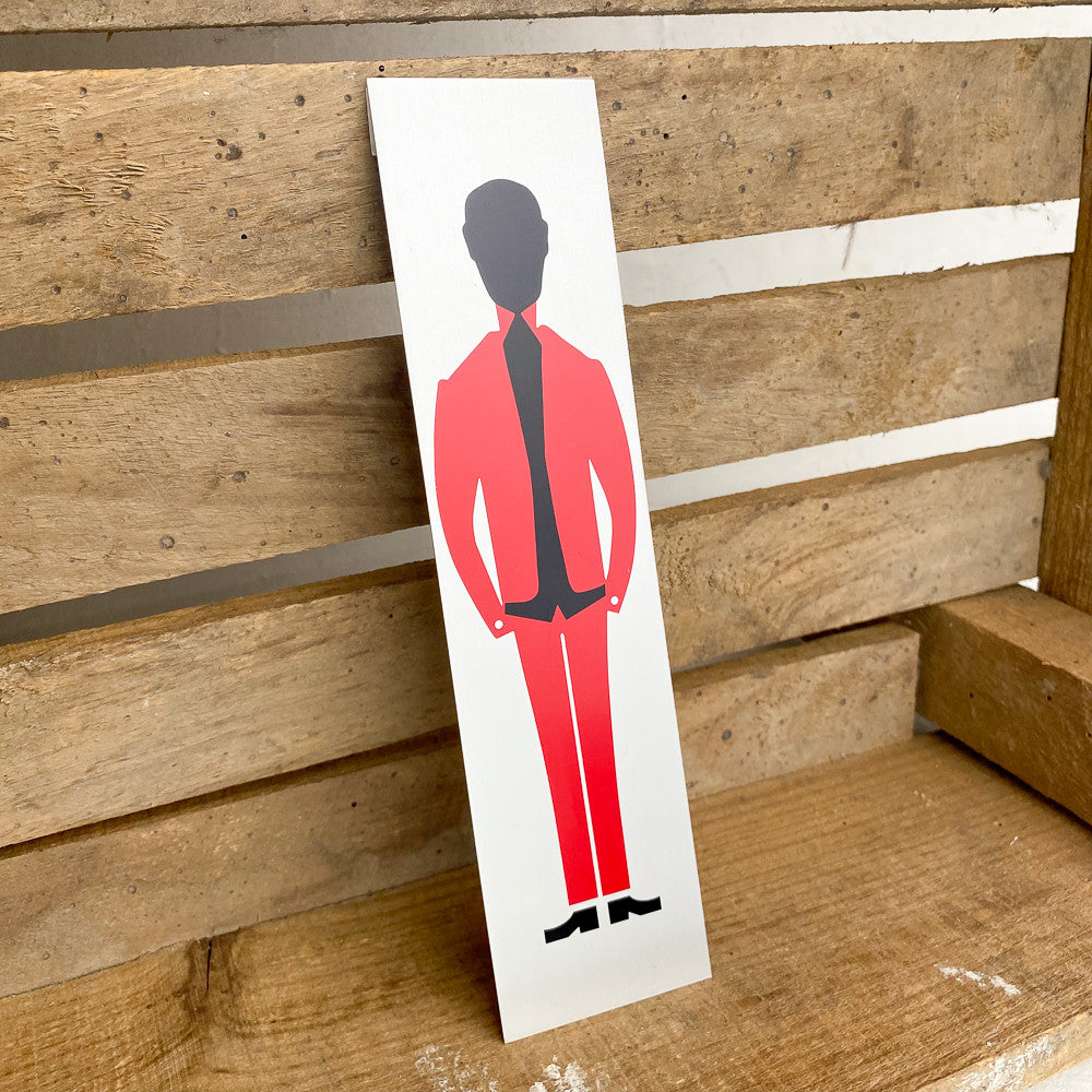 Pictogramme toilettes rouge & noir