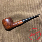 Pipe demi flammée cirée marron