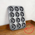 Non-stick 12 mini savarin tray