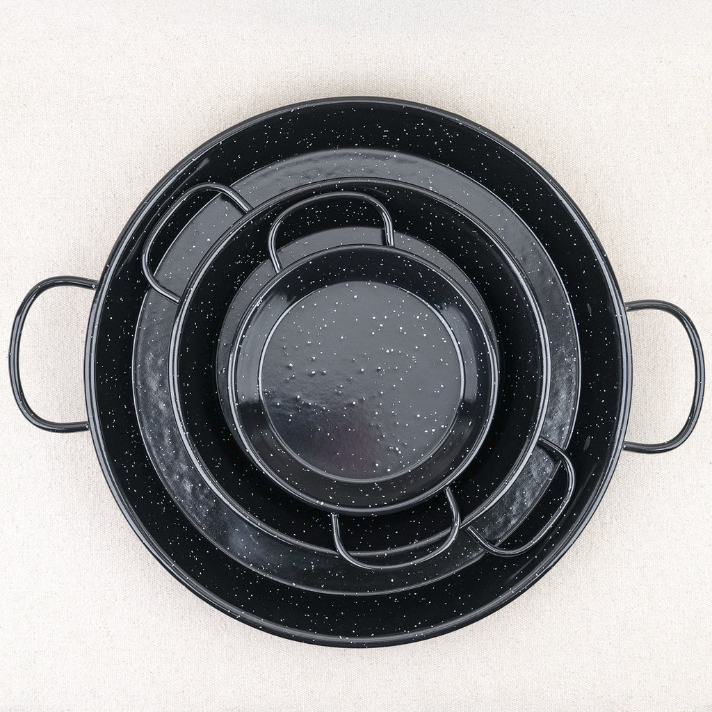 Plat à paella émaillé bas