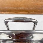Plat à rôtir carré en inox Le Creuset
