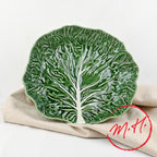 Plat feuille de chou concave Bordallo Pinheiro