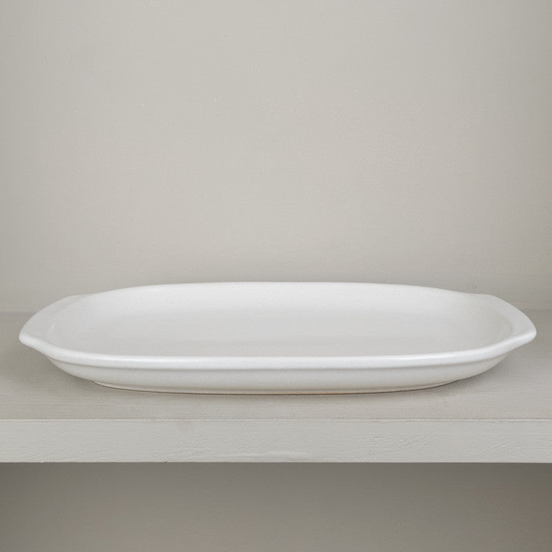 Natural stoneware dish