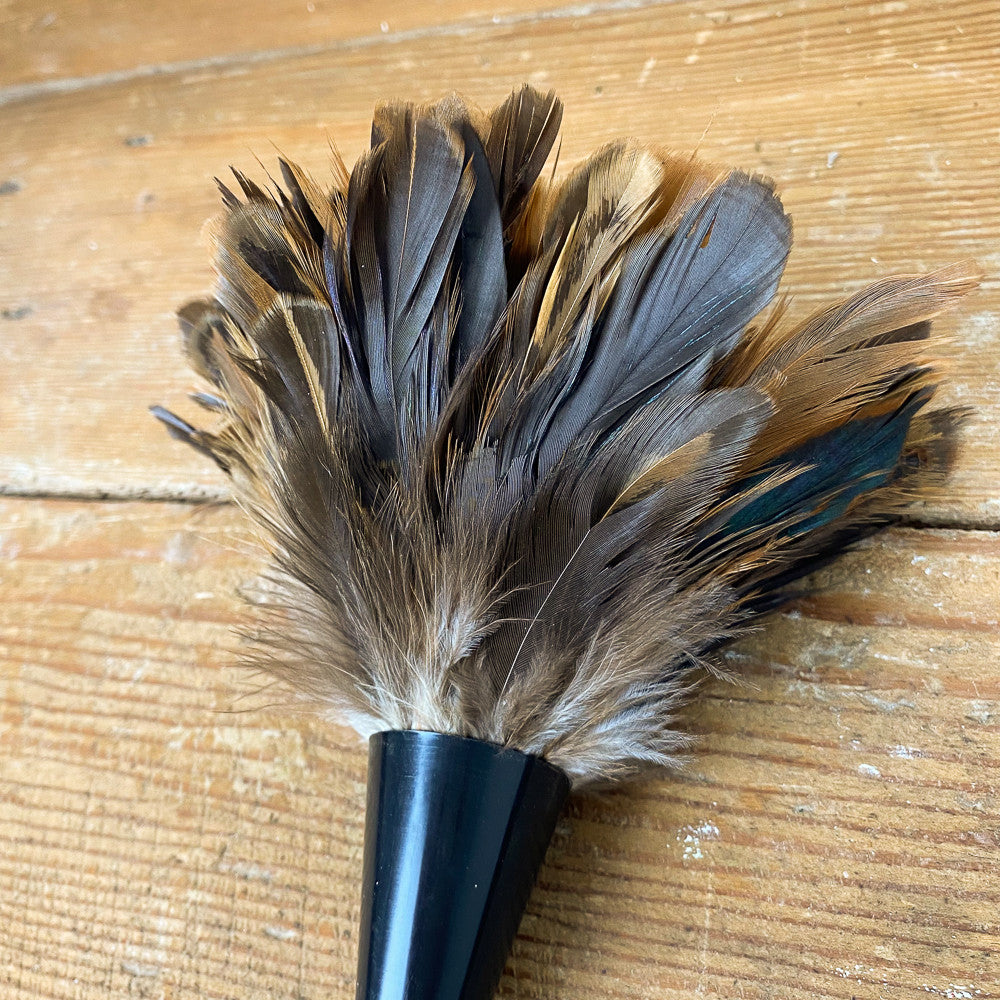 Plumeau en plumes de coq naturelles