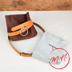 Poche à clous avec ceinture en cuir