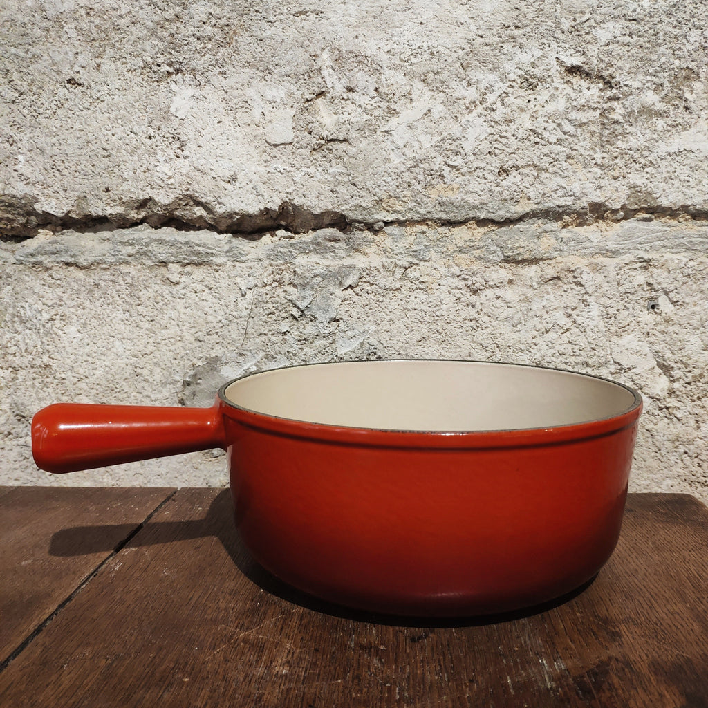 Caquelon savoyard rouge à fondue