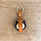 Porte-clés cochonnet en cuir