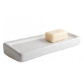 Porte-savon mural en porcelaine blanche