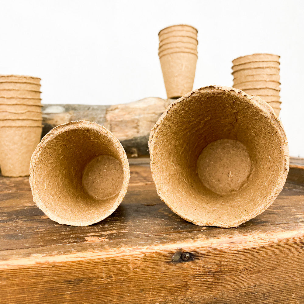 Pots ronds biodégradables pour semis