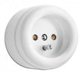 Duroplast White 2P+T wall outlet