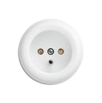 Duroplast White 2P+T wall outlet