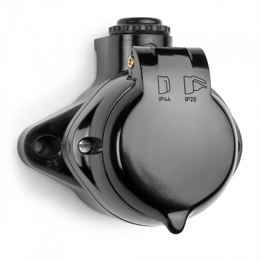 Exterior surface-mounted outlet