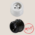 Exposed porcelain socket
