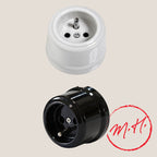 Exposed porcelain socket