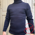 Pull col roulé marin