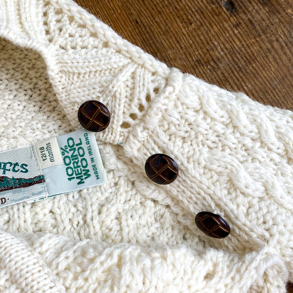 Pull irlandais à capuche bébé 12/18 mois