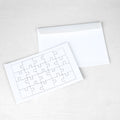 enveloppe puzzle blanc vide