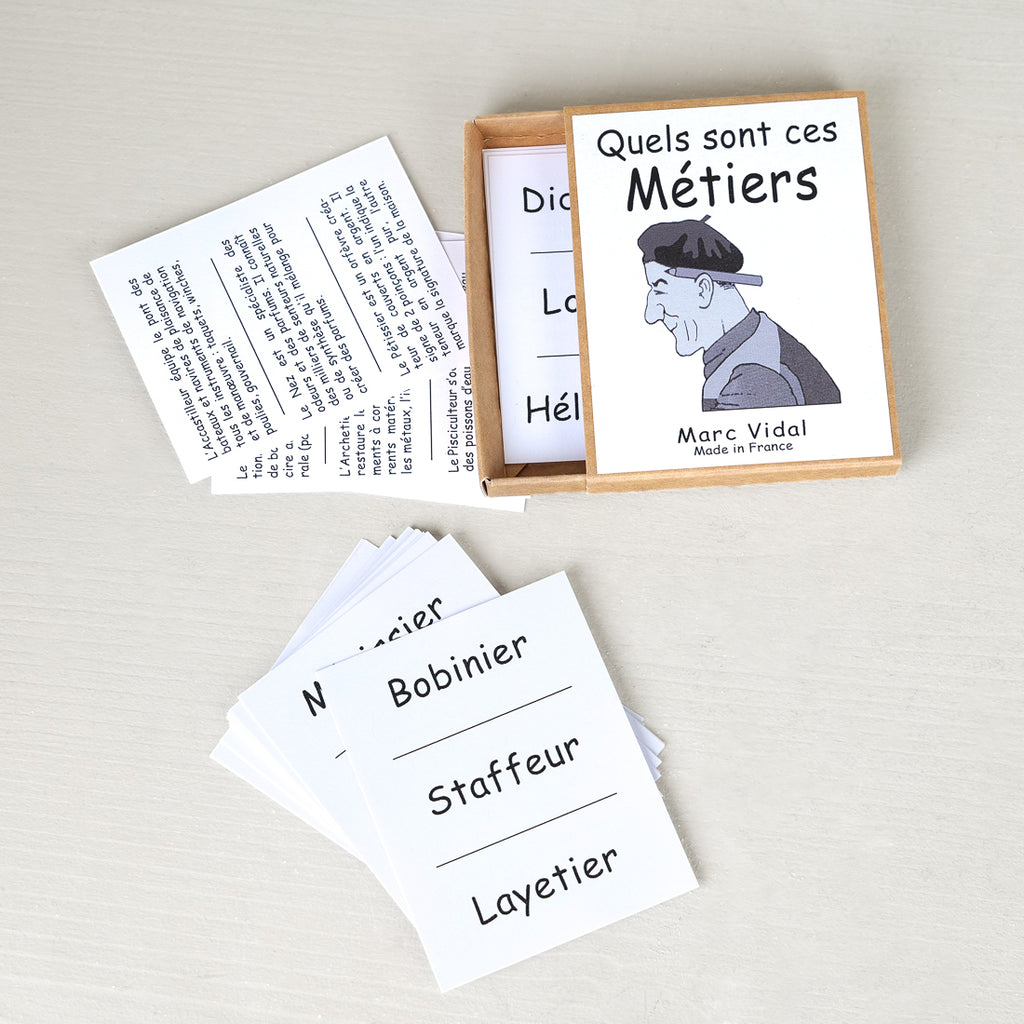 French card game about forgotten historical trades and unusual occupations