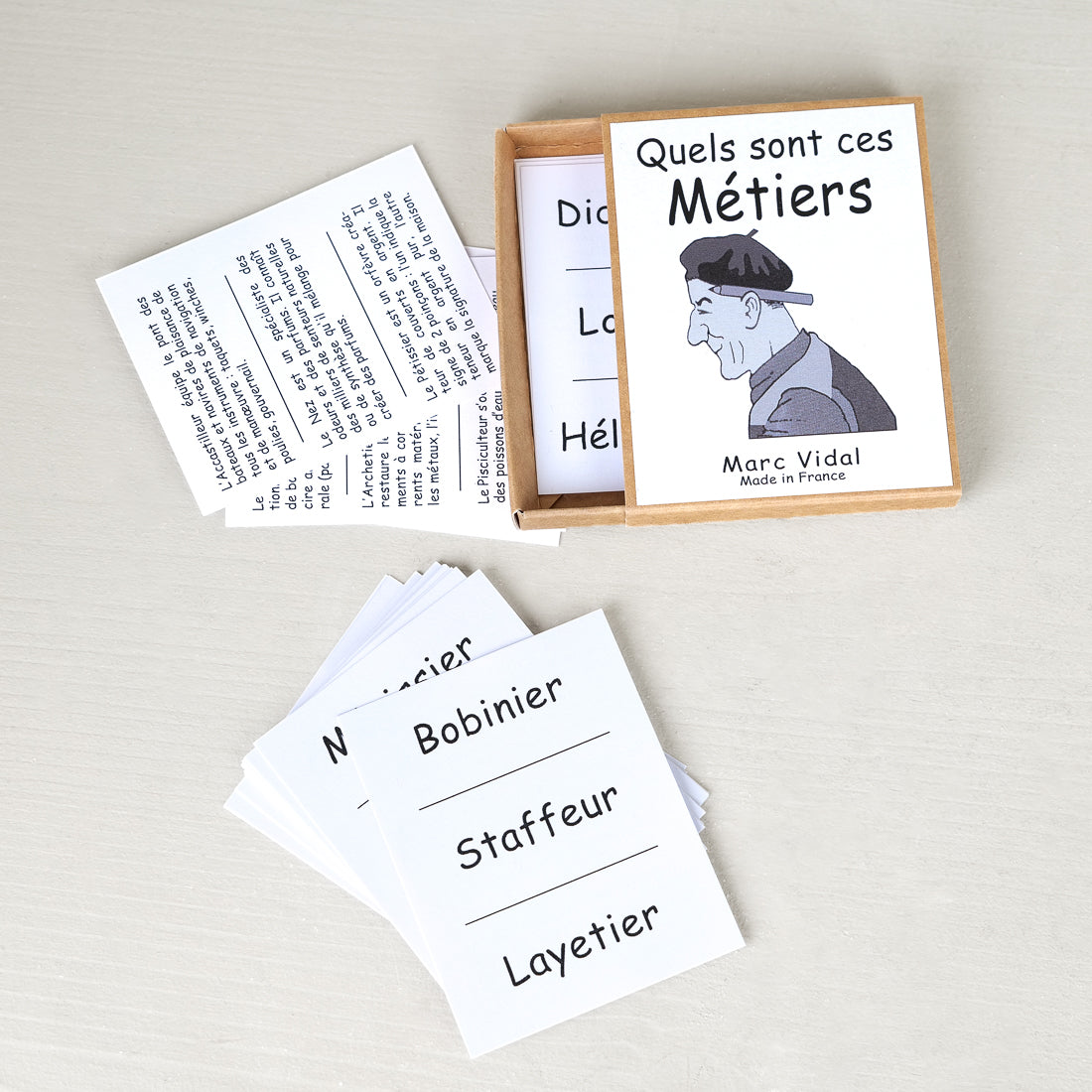 French card game about forgotten historical trades and unusual occupations