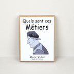 Playing cards from What Are These Trades, a French trivia game about lost professions