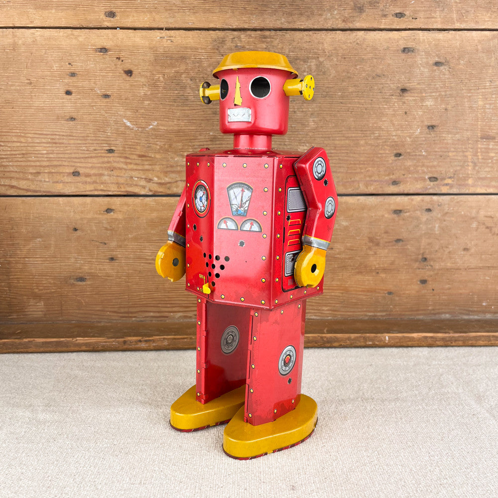 jouet Robot Atomic Man rouge