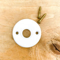 Porcelain door handle rosette