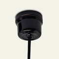 Rosace en porcelaine noire