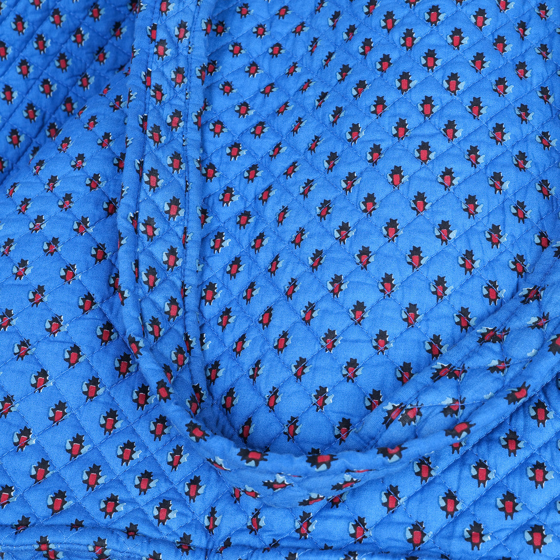 Sac géant provençal bleu foncé avec mouches