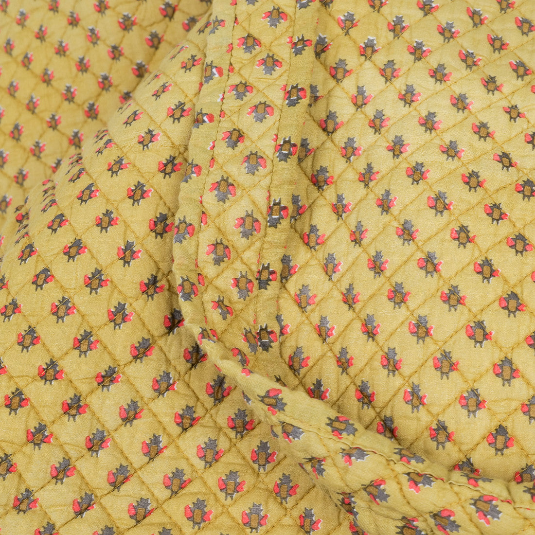 Sac géant provençal ocre motifs mouches