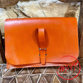 Leather belt pouch, large