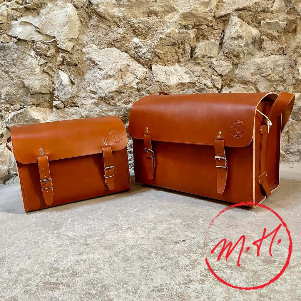 Sacoche rigide en cuir