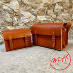 Sacoche rigide en cuir