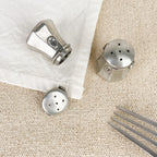 Pewter salt and pepper shakers