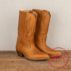 Natural leather gardiane boots