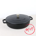 Sauteuse en fonte noir mat Staub
