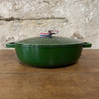 Sauteuse en fonte vert basilic