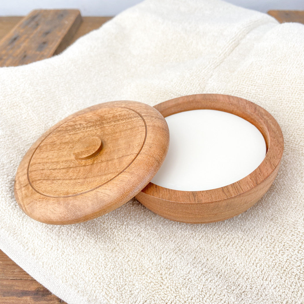 Savon à barbe bol bois d'acacia