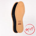 Semelles en cuir et charbon Saphir