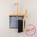 Magnetic dustpan and brush set