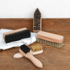 Set of 5 shoe polishing brushes