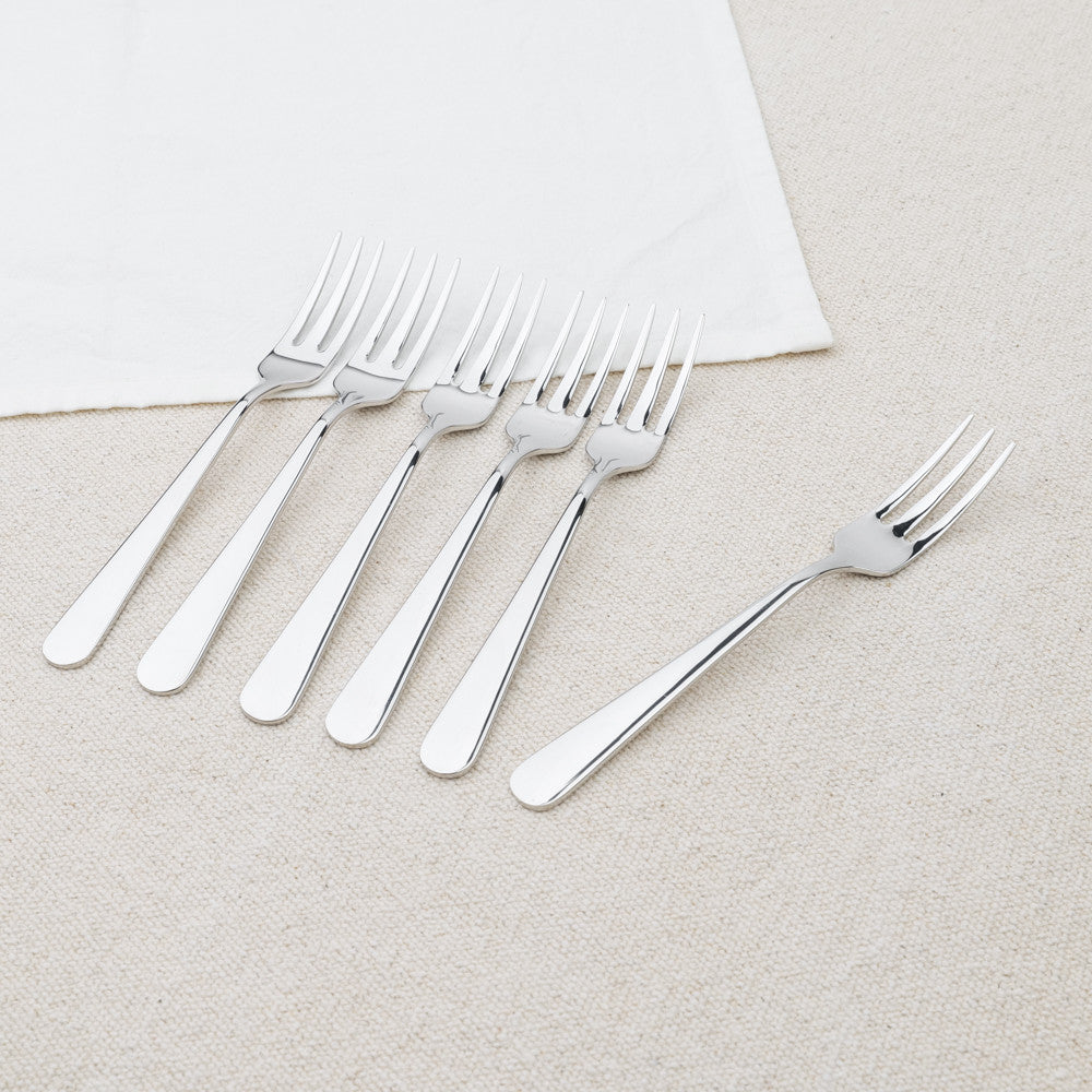 Mepra small stainless steel dessert forks