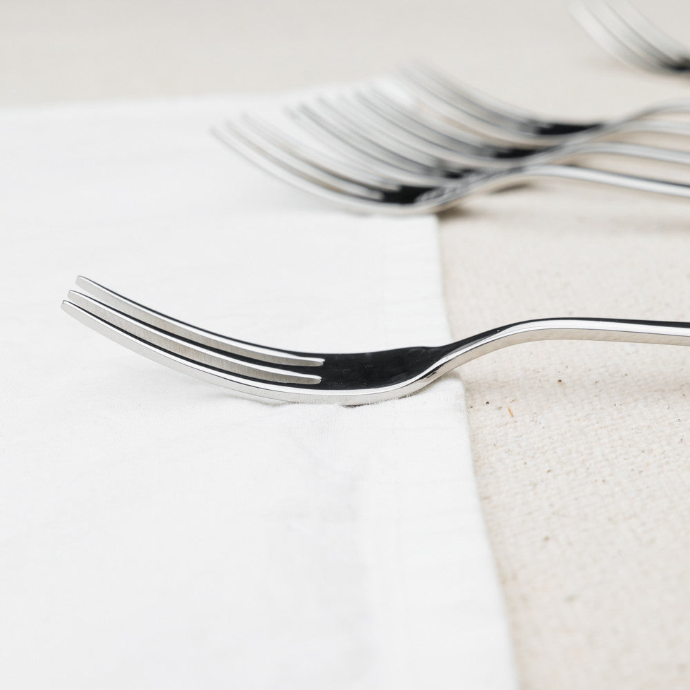 Mepra set of 6 stainless steel dessert forks