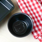 Ustensile de pâtisserie enfant en acier inoxydable avec petit moule à motif ourson en relief, cuisine pour de vrai