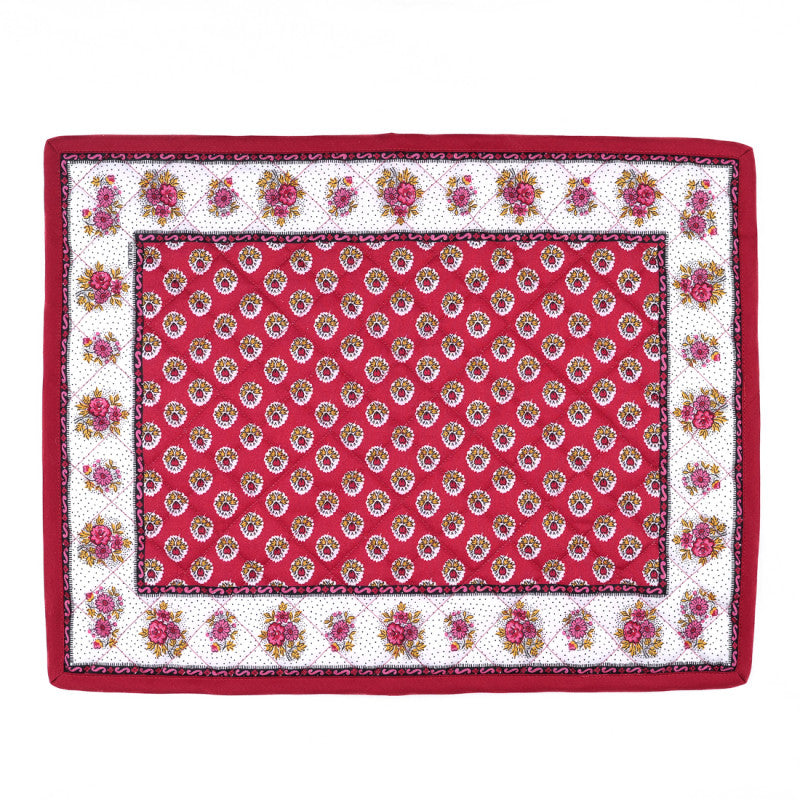 Fleur d'Arles red placemat