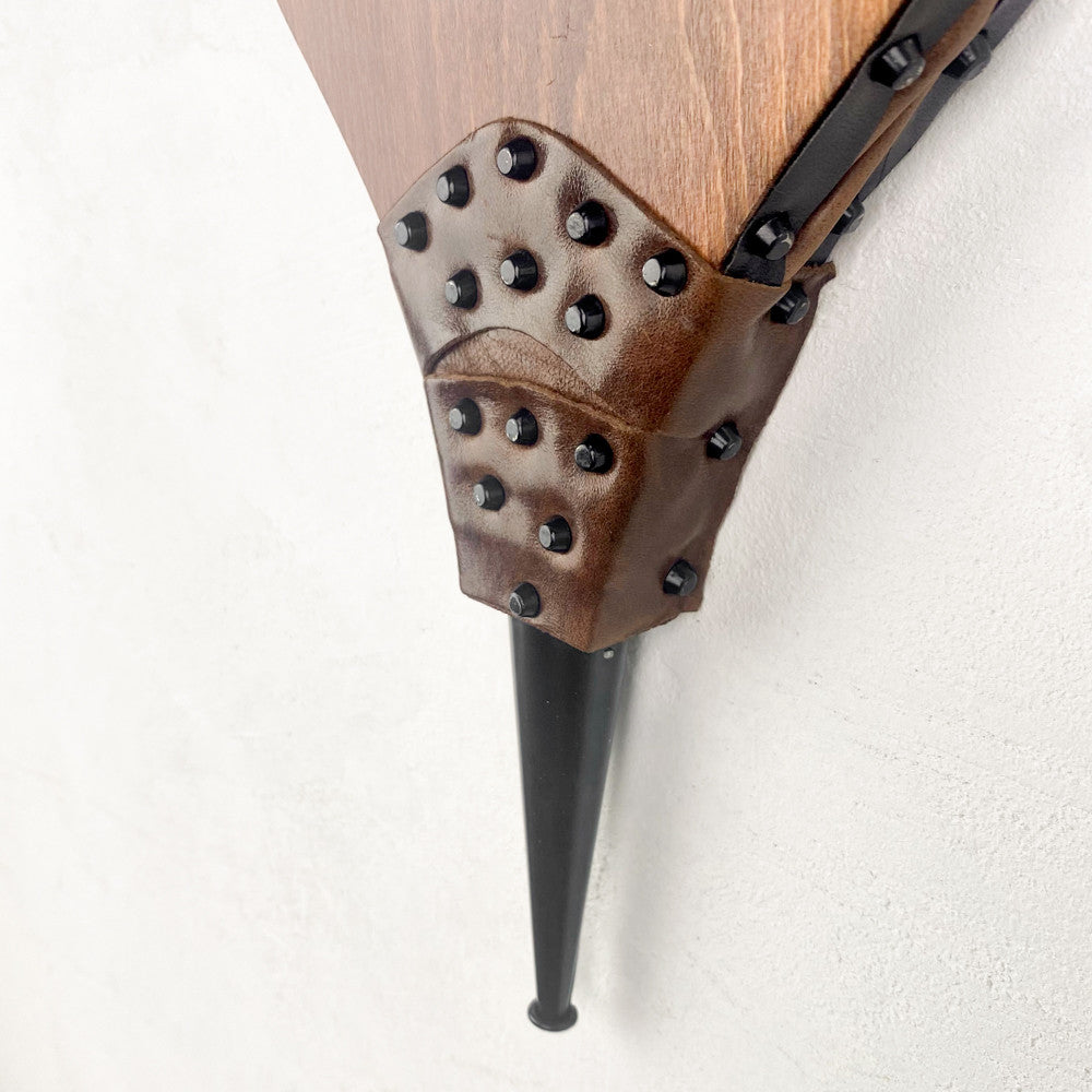 Wooden fireplace bellows