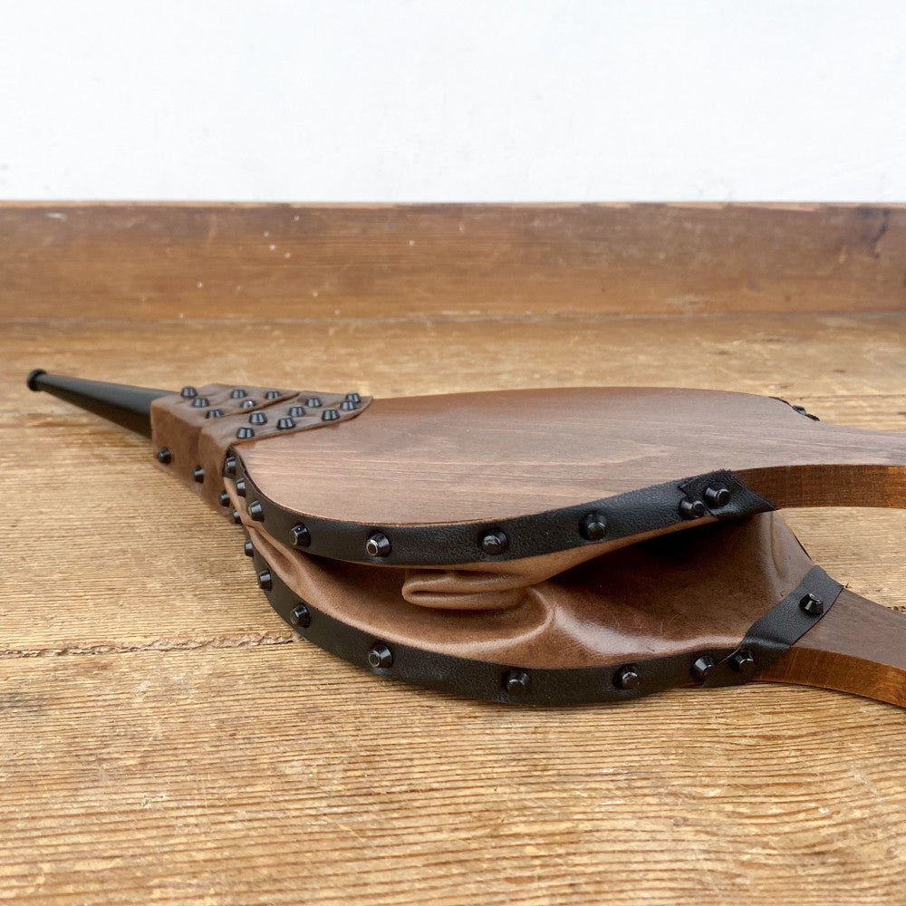 Wooden fireplace bellows